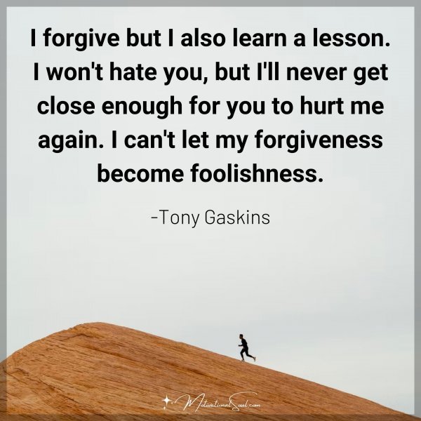 I forgive