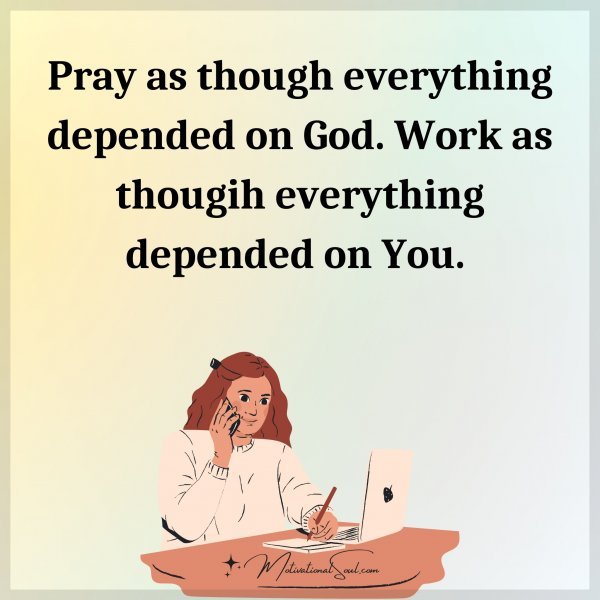 Pray as