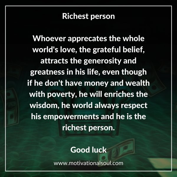Richest person