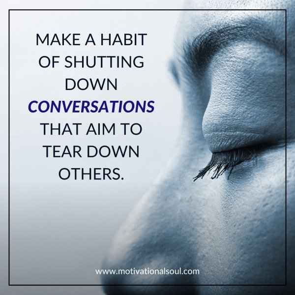 MAKE A HABIT OF SHUTTING