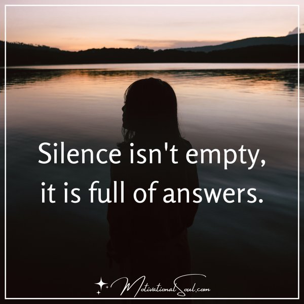 Silence isn't empty