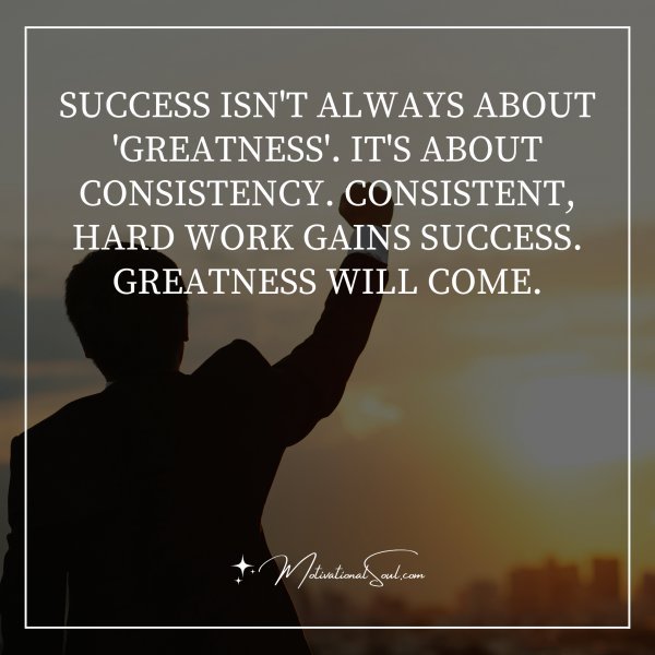 SUCCESS ISN'T