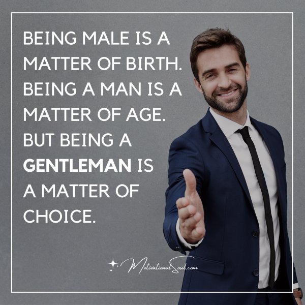 Being Male is a matter of birth