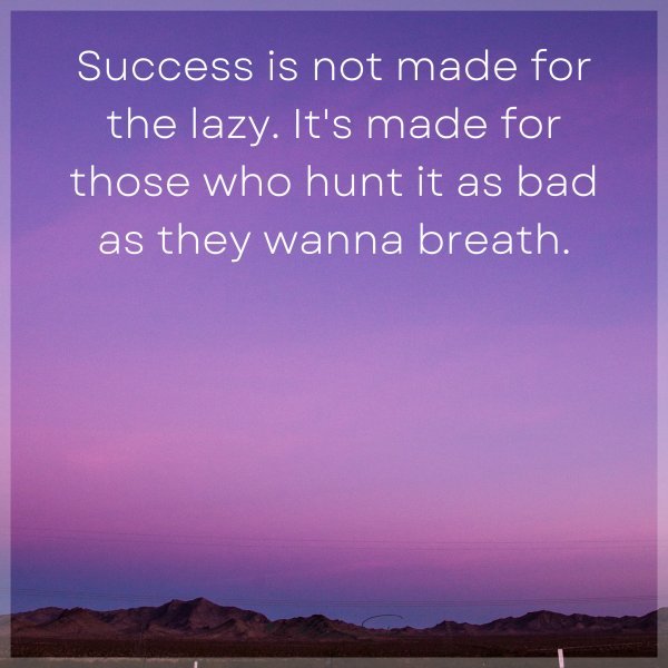Success is not
