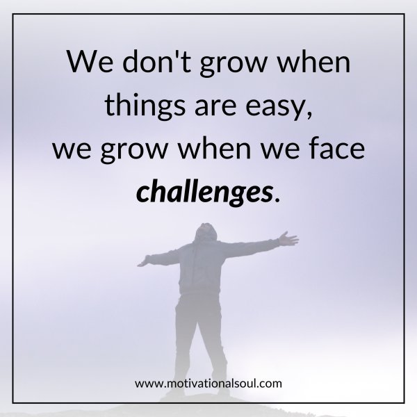 We don't grow when