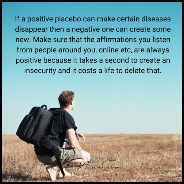 If a positive placebo can make certain diseases