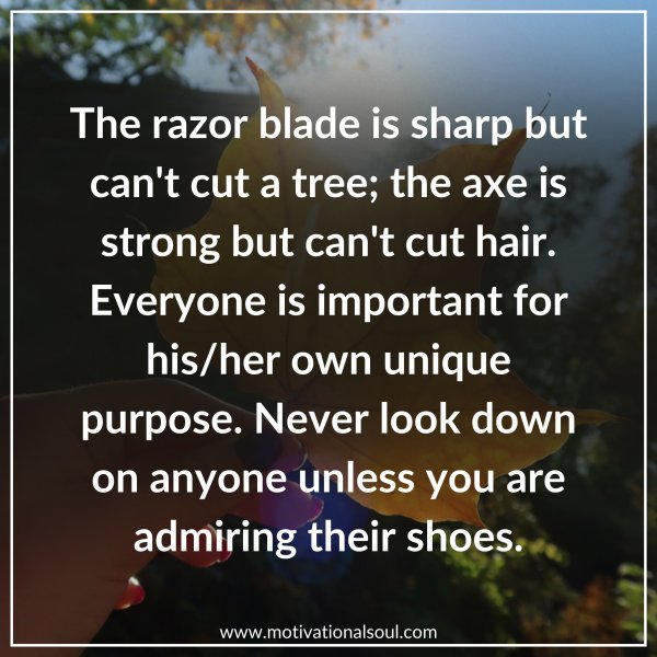 The razor blade is sharp but