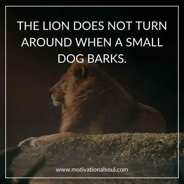 THE LION DOES NOT TURN