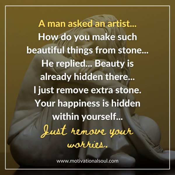 A man asked an artist...