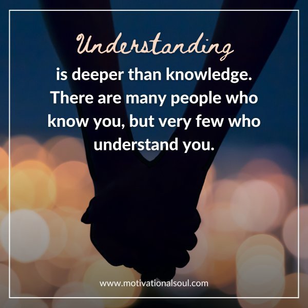 Understanding is