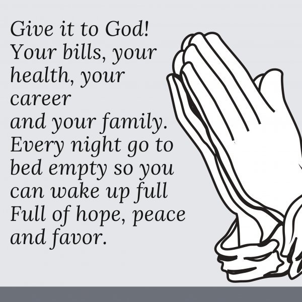 Give it to God!