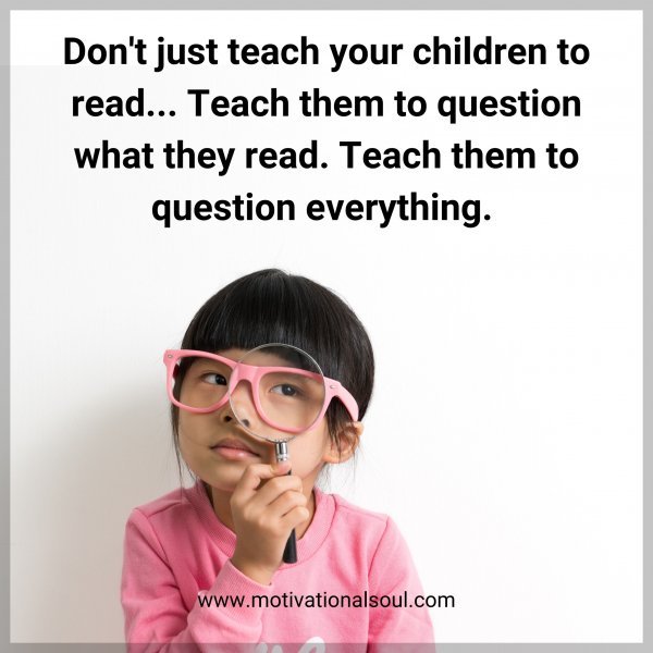 Don't just teach