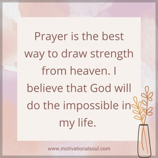 Prayer is the best