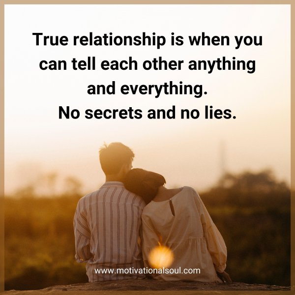 True relationship is