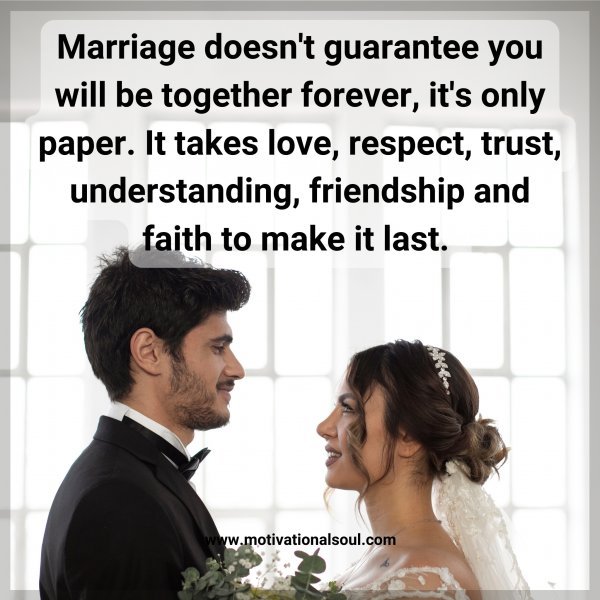 Marriage doesn't