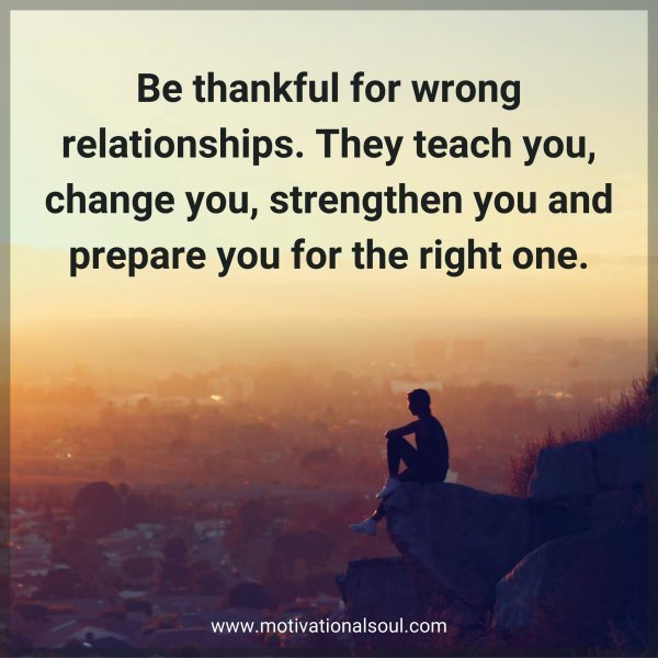 Be thankful for wrong