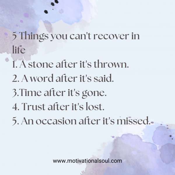 5 Things you can't