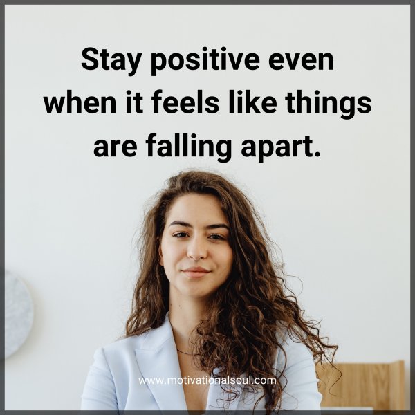 Stay positive even when